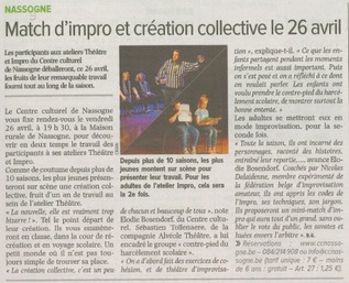 Représentation des Ateliers Théâtre/Impro - L'AVENIR DU LUXEMBOURG